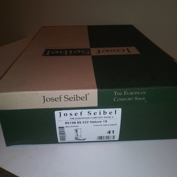 JOSEF SEIBEL "Sprit of Nature" brown leather tall boots, Size 10 - Picture 10 of 10